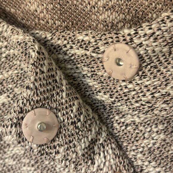 Lori Goldstein LOGO Boucle Textured Coatigan w Contrast Fringe XL - Picture 7 of 8